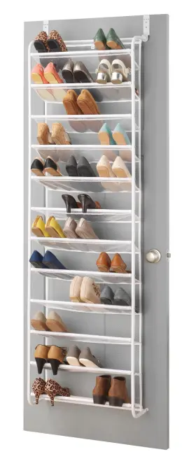 6037-7037-WHT-SIOC WHITMOR Whtmor Otd Shoe Rack