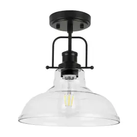 B0CJBHSQ8V WILON Semi Flush Mount Ceiling Light Fixture Glass