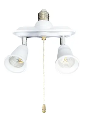 GD-PL023 WIRLEBEN Light Socket Splitter Chain Switch Dual Ex