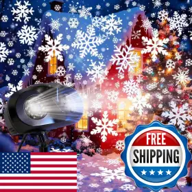 B0FNR3G7G7 WJWJA Christmas Projector Lights Snowflake Remote