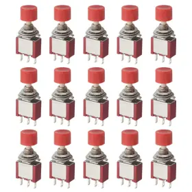 PUSH-RED-15P WMYCONGCONG Spdt Momentary Switch Pin Ac