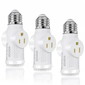 712490442160 WOKHOK Pack Light Socket Outlet Adapter Outle