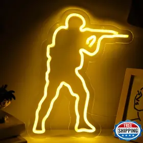 B0CW2HPD9L WONDERFULLIFE Counter Strike Game Neon Sign Zone