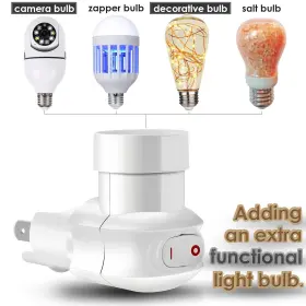 313115756701 LIGHT Plug Socket Standard Bulb Outlet Adapter