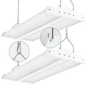 Xbuyee B0cdh19h5f High Bay Led Shop Light 2 Pack 2ft 200w 28000lm 4000k/5000k Selectable