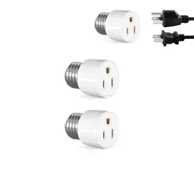 YCSDT687 YCSSSD Light Bulb Outlet Socket Adapter Prong Screw