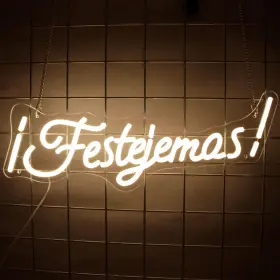 Yeeficent B0bbrrhcp7 Lets Party Neon Sign For Wall Decor Led Lights Bedroom