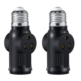 LS002DBBL01 YENMOP Prong Light Socket Plug Adapter Polarized