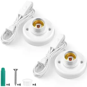445013222262 YEXIYA Light Socket Cord Bulb Base Lamp Desktop