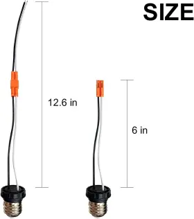 TD-6 YILIAW Socket Adapter Pack Base Male Screw Light Bulb #3