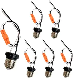 TD-6 YILIAW Socket Adapter Pack Base Male Screw Light Bulb