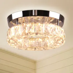 B0BF96DTT1 YPQXYHDA Mini Led Crystal Chandelier Ceiling Light