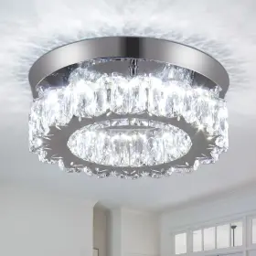 B0G13JW36J YPQXYHDA Crystal Flush Mount Ceiling Light Kitchen
