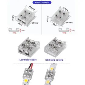 037166285569 YUTOKEER Led Strip Connectors Pin Solderless Col #3