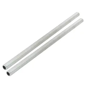 Zaplyte 609876135641 2 X Metric M10 1mm Pitch Thread Zinc Plated Pipe Nipple Lamp Parts 225mm Long