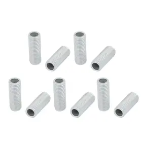 Zaplyte 609876137003 10 X Metric M8 1mm Pitch Thread Zinc Plated Pipe Nipple Lamp Parts 20mm L