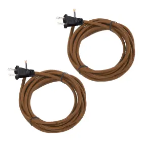 Square ZAPLYTE Covered Lamp Cord Plug Stripped Ends
