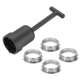641832936947 ZAPLYTE Light Socket Rings Zinc Alloy Tone Kit