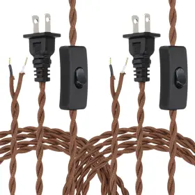 649603877000 ZAPLYTE Twisted Lamp Cord Plug Light