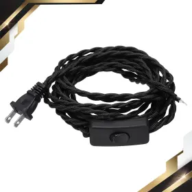664694646632 ZAPLYTE Covered Lamp Cord Plug Stripped Ends