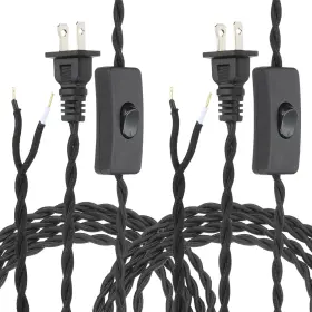 672668564073 ZAPLYTE Twisted Lamp Cord Plug