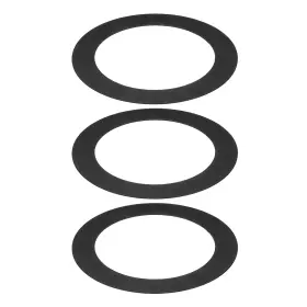 Zaplyte 679209668870 3 Pcs Goof Rings Inner 4.25 Inch Outer 6.77 Cover Recessed Light Trim Black
