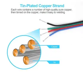 884508585456 ZARIVY Pin Standed Wire Extension Cable Awg Led #3