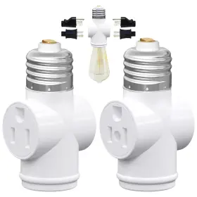 313036861898 ZDEH Pack Light Socket Outlet Adapter