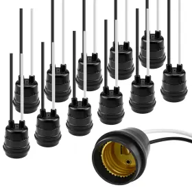 LAMP-HOLDER-SOCKET-E27-12P ZDRU Waterproof Rainproof Light