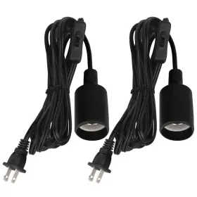 788433877986 ZEVNICO Pack Pendant Light Cord Socket Lamp