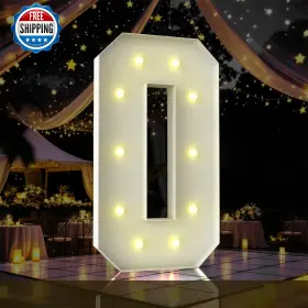 B0F9KSM61J ZFUNBO Marquee Light Up Led Sign Baby Birthday