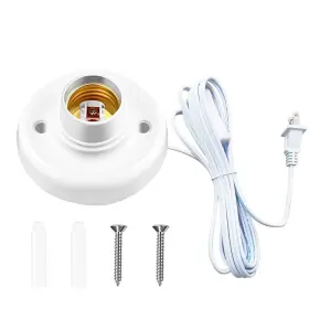 REWRSDT23RT5 ZGDYUI Light Socket Cord Bulb Base Lamp Desktop