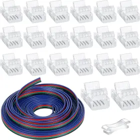 711181107265 ZHENGMY Pack Pin Solderless Led Strip Connector