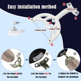 744110914153 ZIYOUGOU Fan Arm Ceiling Blade Blad #2