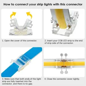 786194669130 ZMFGMN Cob Led Strip Solderless Corner Connector #3