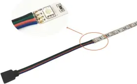 794414291078 ZMFGMN Led Strip Lights Extension Cable Male #2