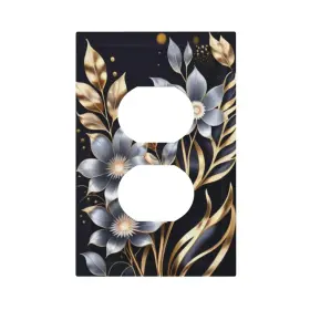 751779834609 ZYTHRACZ Art Light Switch Covers Blooms Gang Ou