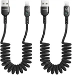 Mcdodo Led Coiled Cord Nylon Braided Sync Charge Usb Data For Iphone 13 Pro/12. Fixed Price $15.99.