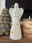 Praying Angel Tea Light Candle Holder Flickering Ivory Color Excellent!. Fixed Price $27.97.