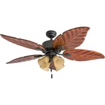 Honeywell Royal Palm 52" Tropical Led Ceiling Fan With Pull Chain, Bronze. Fixed Price $182.99.