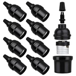 Zevnico E26 E27 Light Sockets, 8 Packs Edison Period Retro Style Black-8 Pack. Fixed Price $22.51.