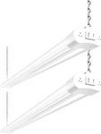 Hykolity 2 Pack 4ft Linkable Led Shop Light For Garage, 4400lm, 42w Utility. Fixed Price $34.74.