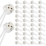 50 Pack Mr16 Socket G4 Led Halogen Lamp Ceramic Wire Connector Base Ad.... Fixed Price $28.59.