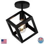 Edzemuwa Modern Black Flush Mount Ceiling Light Fixture, Metal Frame Fixtu. Fixed Price $40.87.