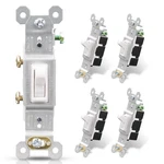 Elegrp Single Pole Toggle Light Switch, 15 Amp, 120 Volt, Framed Ac Quiet. Fixed Price $19.49.