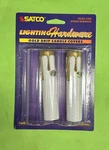 Satco S70-372 2 Pack 4" High Gold Drip Candle Covers White Socket Cover. Fixed Price $11.98.