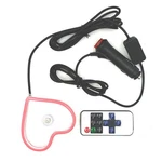 Led Car Ambient Light In Heart Shape With Remote Control For A Relaxing Ride. Fixed Price $19.64.