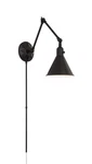 Crystorama Lighting Group Mor-8801 Black Morgan Single Light 23"h Wall Sconce. Fixed Price $328.00.