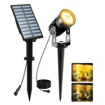 T-sunus Christmas Solar Landscape Spotlights Warm White 3000k Metal Lights, G.... Fixed Price $48.55.