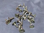 Vintage Hunter Ceiling Fan 5/8" Flat Blade Arm Gold Colored Screws Lot Of 25. Fixed Price $28.00.